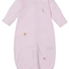 Baby' Safari Wild Striped Hand Emb. Convertible Gown - Pink