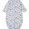 Baby Ocean Antics Convertible Gown - Blue