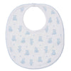 Teddy Bear Time Printed Bib - Light Blue