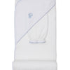 Sweet Sheep Hooded Towel with Mitt - White/Lt. blue