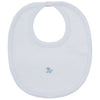 Premier Puppy Paws Hand Emb. Striped Bib - Light Blue