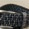 Men's Solid Stretch Belt with Croc Tabs - Denim Mix (Blue/Gray)