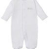 Baby Premier Elephant Esprit Footie with Hand Emb. - White/Silver