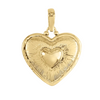 Heart Radiant Charm - Gold