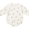 Baby Crewneck Bubble Romper - Brown Bear