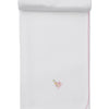 Premier Noah's Ark Blanket with Hand Emb. - White/Pink