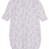 Baby Just Giraffes Printed Convertible Gown - Pink