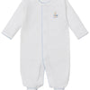 Baby Premier Noah's Ark Footie with Hand Emb. - White/Blue