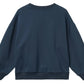 Baby Boys’ and Boys’ Classic Sweatshirt by Copenhagen Colors in navy blue, shown from the back with round neck, long sleeves, ribbed cuffs, and waistband.