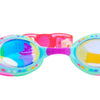 Tropical Rhinestone Swim Goggles - Barrier Reef Blue