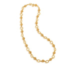 The Berry & Bead Chain by Juliska Capucine De Wulf features textured, interlocking oval links—perfect for layering—shown on a white background.