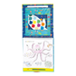 The Floss and Rock Paint By Numbers - Ocean kit is a children’s watercolor painting pad featuring an undersea scene with an octopus, fish, and coral. It includes a watercolor paint palette, brush, and illustrated background with colorful sea life. This kids art kit is perfect for inspiring creativity and makes a great introduction to Ocean-themed Paint By Numbers projects.