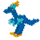 The Plus Plus Learn To Build - Dinosaurs set lets you create a blue dinosaur with yellow feet and spikes, and light blue accents. Includes interlocking plastic blocks and an illustrated guidebook to help you build different dinosaurs.