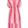 Leila Plunge Dress - Feven Fuchsia