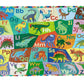 Eeboo Dinosaur Alphabet 20 Piece Puzzle—a vibrant puzzle featuring illustrated dinosaurs from A to Z, helping kids learn letters while having fun. Perfect for pairing with a dinosaur alphabet chart.
