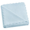 Cotton Knit Baby Blanket - Blue