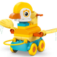 The LEGO® DUPLO® 3in1 Animals on Wheels by Legos - Toyhouse features colorful animal builds on wheels, including a bird with yellow wings, orange beak, and blue base—ideal for toddlers and part of the fun building toy collection.