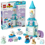 LEGO® DUPLO® Anna and Elsa's Frozen Castle Party by Legos - Toyhouse is a 54-piece toddler playset for ages 2+, featuring Elsa, Anna, Olaf, and fun accessories to inspire imaginative building and magical adventures.