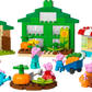 LEGO® DUPLO® Grandpa Pig's Garden and Greenhouse by Legos - Toyhouse features Peppa Pig characters, a greenhouse, market stall, shed, plants, veggies, and tools—a fun preschool nature learning toy for toddlers.