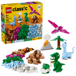 The LEGO® Classic Creative Dinosaurs set by Legos - Toyhouse is ideal for enhancing creative construction skills with various nature and dinosaur models, featuring colorful bricks in a "450 pcs" box, suitable for ages 5+.