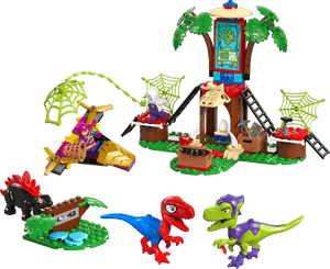 LEGO® Marvel Spidey and Gobby's Raptor Battle at Tree House HQ by Legos - Toyhouse features a treehouse, flying vehicle, two minifigures, buildable dinosaurs, and accessories for a creative Super Hero adventure.