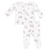 Baby Boys' Long Sleeve Henley Play Set - Explorer Puppy Blue