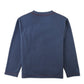 A Boys’ Myron Graphic Tee Dog from Gingersnaps is shown from the back in navy blue, featuring long sleeves, a crew neckline, and simple stitching without any visible logos, quirky illustrations, or designs.