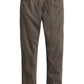A pair of Tellis Modern Slim Denim jeans by AG Jeans in brown Hyper Soft Bull Denim, featuring a five-pocket design and straight-leg fit, displayed flat on a white background.
