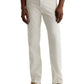 A person wearing AG Jeans Everett Slim Straight Leg men's pants, a green shirt, and brown suede loafers, standing on a white background.