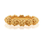 The Berry Icon Ring by Juliska Capucine De Wulf features clustered, rounded beads in a floral-inspired gold design—ideal as a stackable ring for a unique and elegant look.