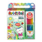 Art on the Go! by Bright Stripes is a portable art station featuring colored markers, crayons, stickers, and illustrated animal activity pages—all in one fun pad.