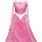 A pink, fairytale-inspired Great Pretenders Boutique Princess Gown displayed on a mannequin.