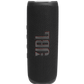 The JBL Flip 6 Waterproof Bluetooth Speaker has a cylindrical shape and textured surface, delivering powerful sound. The brand logo is prominently displayed on the front of this black portable speaker.