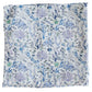 The Timo & Violet Shawl Blanket is a square cloth with a blue and purple underwater coral reef pattern, featuring fish, seaweed, octopuses, and marine motifs on a light background—ideal as a baby accessory.