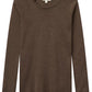 The Baby Boys’ and Boys’ Merino Long Sleeve Knitted T-Shirt by Copenhagen Colors is shown flat on a white background.