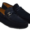 Monterey Braid Bit Driver Loafer - Navy Suede