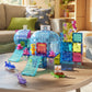 The MAGNA-TILES Undersea Adventure 58-Piece Set features colorful magnetic building pieces and plastic sea creature figures—including a turtle, dolphin, and octopus—to create the perfect aquarium-themed playset for undersea adventures right on your living room table.