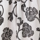Emporio Sirenuse Ombretta Peony Embroidery Skirt in white cotton poplin with black linear peony embroidery.