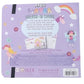Box for “Fairy Unicorn Water Pen and Cards” by Floss and Rock, featuring cartoon unicorn, fairy, rainbow, and product details. Includes reusable coloring cards and a magic water pen—making it the perfect gift for kids.