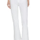 A person wearing a black sleeveless top, black belt, black pointed-toe heels, and FRAME's The Reboot Crop jeans in white with a cropped inseam, shown from shoulders to feet.