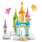 The Legos - Toyhouse LEGO® Creator™ 3-in-1 Unicorn Castle features interlocking bricks, towers, clouds, a carrot above the entrance, and three unicorns—white, pink, and yellow—around the magical castle.