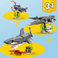 LEGO® Creator 3-in-1 Fierce Shark with a Treasure Chest by Legos - Toyhouse lets you build a shark, anglerfish, or whale from gray bricks with underwater accessories. "3 in 1" badge appears in the top right corner on yellow circles.