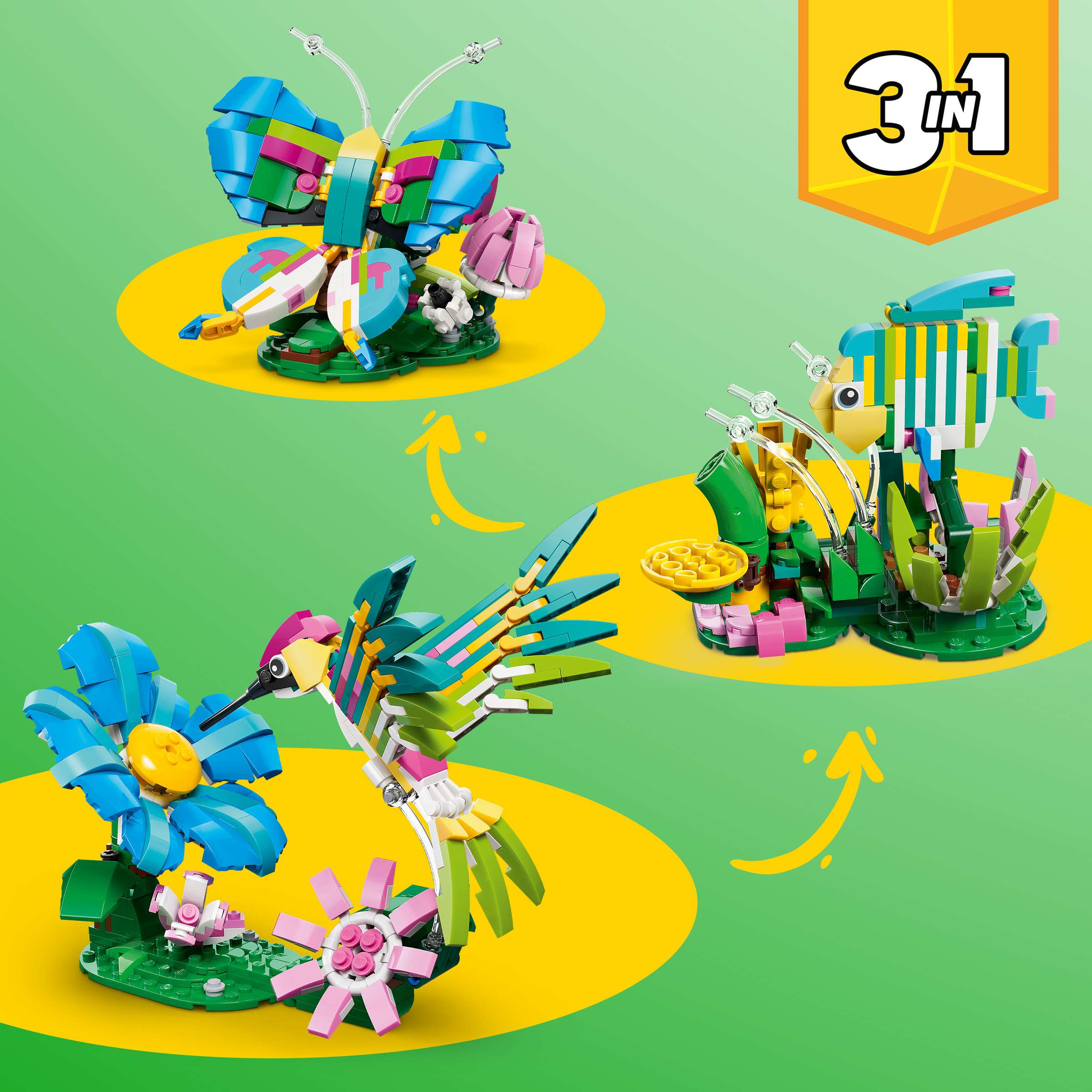 LEGO® Creator 3-in-1 Wild Animals: Colorful Hummingbird