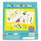 Paint By Numbers - Ocean by Floss and Rock is a kids’ art kit featuring two underwater-themed sample paintings, a numbered paint palette illustration, and product information on a bright turquoise cover—perfect for creative ocean-inspired fun!.