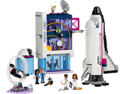 Discover LEGO® Friends Olivia's Space Academy by Legos - Toyhouse. This set includes a space shuttle, NASA-branded building, astronauts, a satellite, and lab gear for epic cosmic adventures—ideal for LEGO Friends fans and space lovers.