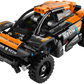 The Legos - Toyhouse LEGO® Technic™ NEOM McLaren Extreme E Race Car features black and orange colors, sponsor logos, rugged tires, and detailed parts—ideal for race car toy fans.