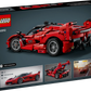 The LEGO® Technic™ Ferrari FXX K box by Legos - Toyhouse showcases the assembled model, highlighting its intricate details and extra images—making it an exciting toy car for kids and collectors alike.
