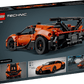 The LEGO® Technic™ Bugatti Chiron Pur Sport Hypercar box by Legos - Toyhouse features an orange hypercar with detailed rear view, set info, and real car images—ideal for car racing toy enthusiasts.