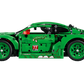 The LEGO® Technic™ Porsche 911 GT3 R REXY AO Racing Car by Legos - Toyhouse, shown side profile on a white background, features a detailed design with number 77 decal and rear spoiler for engineering toy enthusiasts.