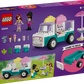 The LEGO® Friends Heartlake City Ice Cream Truck by Legos - Toyhouse includes a buildable ice cream truck, two minifigures, accessories, assembly instructions, and illustrated pretend play scenarios on the box.